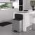Produktbild 6 för Curver Pedalhink Deco rektangulär 65L silver