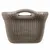 Produktbild 3 för Curver Tvättkorg Knit 40L metallisk brun