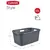 Produktbild 3 för Curver Tvättkorg set Style 2x45L antracit