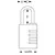 Produktbild 3 för Master Lock Kombinationslås i aluminium svart 40 mm 7640EURDBLKLH