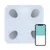 Produktbild 3 för Livoo Smart bluetooth kroppsvåg 28x28x2,4 cm vit