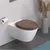 Produktbild 3 för SCHÜTTE Toalettsits mjuk stängning DARK WOOD MDF