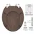 Produktbild 5 för SCHÜTTE Toalettsits mjuk stängning DARK WOOD MDF