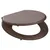 Produktbild 9 för SCHÜTTE Toalettsits mjuk stängning DARK WOOD MDF