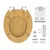 Produktbild 6 för SCHÜTTE Toalettsits med mjuk stängning NATURAL BAMBOO