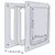 Produktbild 3 för TRIXIE Hundlucka 2-vägs XS-S 25x29 cm vit 3877