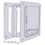 Produktbild 3 för TRIXIE Hundlucka 2-vägs S-M 30x36 cm vit 3878