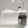 FMD Skrivbord med 1 låda 123x50x76,5 cm vit och svart