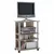 Produktbild 2 för FMD TV-/HiFi-hylla med 3 fack 65x40x79,2cm ek