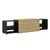 Produktbild 4 för FMD Tv-bänk 194,5x39,9x49,2 cm ek och svart