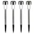 Produktbild 2 för HI Trädgårdsbelysning solcell LED 4-pack rostfritt stål 36 cm
