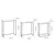 Produktbild 6 för Rousseau Sidobord set 3 st Triplex metall flerfärgad