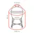 Produktbild 5 för Perel Garden Grillöverdrag 80 cm