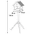 Produktbild 2 för FLAMINGO Fågelbord med stativ Tjorn 48x44x138 cm ljusgrå