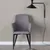 Produktbild 3 för Venture Home Matstolar 2 st Comfort polyester svart och grå