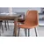 Produktbild 4 för Venture Home Matstolar 2 st Polar läderlook brun och svart