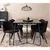 Produktbild 8 för Venture Home Matstolar 2 st Velvet polyester svart
