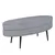 Produktbild 2 för Venture Home Ottoman Otto 100x40x41 cm manchester svart och grå