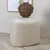 Produktbild 3 för Venture Home Sittpuff Peg 46x46x41 cm sammet vit