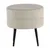Produktbild 8 för Venture Home Sittpuff Pot 40x40x40 cm sammet svart och ljusbeige