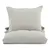 Produktbild 5 för Venture Home Bäddset Mila 200x150 cm bomull ljusgrå