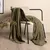 Produktbild 3 för Venture Home Pläd Ally 170x130 cm polyester mossgrön