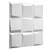 Produktbild 2 för WallArt Väggpanel 3D Oberon 12 st GA-WA21