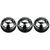 Produktbild 2 för Get & Go Boulespel set IV 3 kulor silver COC 52JP-COC-Uni