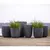Produktbild 4 för Capi Kruka Waste Rib 43x41 cm grå