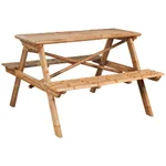 Picknickbord 120x120x78 cm bambu