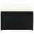 Produktbild 3 för Fotpall ottoman 53x53x30 cm konstrotting svart 
