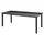 Trädgårdsbord svart 190x90x74 cm aluminium och glas