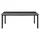 Trädgårdsbord svart 190x90x74 cm aluminium och glas