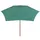 Parasoll 270x270 cm trästång grön