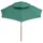 Parasoll med två nivåer 270x270 cm trästång grön