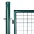 Produktbild 4 för Trädgårdsgrind stål 306x175 cm grön