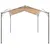 Produktbild 2 för Paviljong 3x3 m stål beige