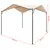 Produktbild 8 för Paviljong 3x3 m stål beige