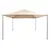 Produktbild 2 för Paviljong 4x4 m stål beige  