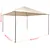 Produktbild 8 för Paviljong 4x4 m stål beige  