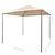 Produktbild 8 för Paviljong 3x3 m stål beige