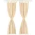 Produktbild 2 för Gardiner i microsatin 2 st med öglor 140x245 cm beige