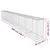 Produktbild 6 för Gabionmur med lock galvaniserat stål 600x50x100 cm  