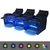 Produktbild 2 för Liggfåtölj med LED 3-sits konstläder svart