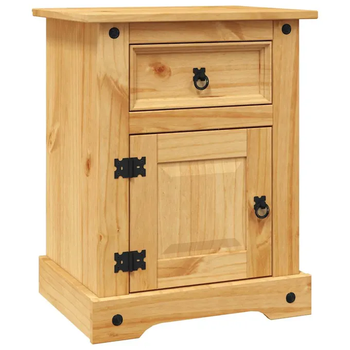 Nattduksbord mexikansk Coronastil furu 53x39x67 cm