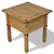 Produktbild 2 för Sidobord mexikansk Coronastil furu 53,5x53,5x55 cm