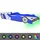 LED Barnsäng racerbil 90x200 cm blå