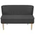 Produktbild 2 för Soffa tyg 117x55,5x77 cm mörkgrå   
