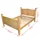 Säng med memoryskummadrass mexikansk stil furu 160x200 cm