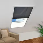 Plisserat insektsnät för fönster 60x80 cm aluminium 